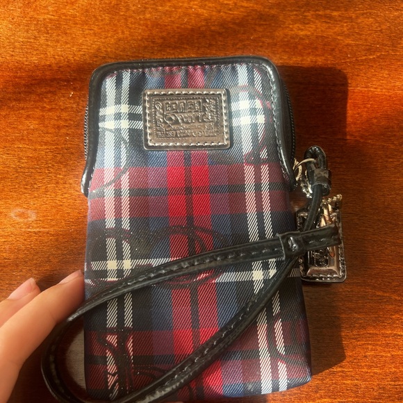 Coach Plaid Mini Bag - Picture 1 of 3